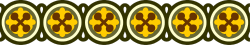 Circle Pattern Clipart on Black Background - Stylish Borders for Design