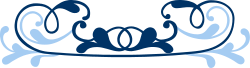 Blue Crown Clipart with Elegant Borders for Royal Designs