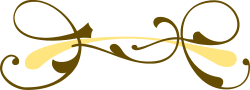 Gold and Black Logo with Swirl Clipart - Elegant Borders Design