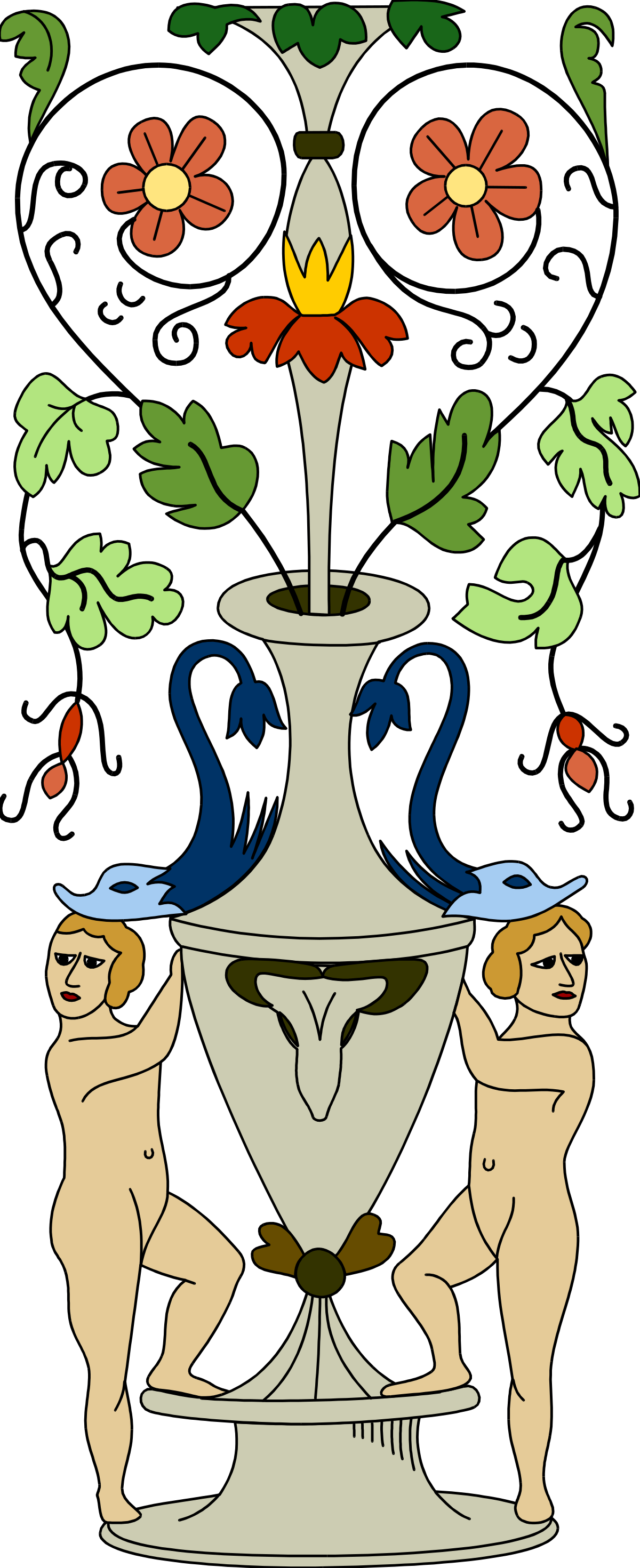 a vase with birds and flowers in it clip art png transparent Vibrant Flower and Bird Vase Clipart - Perfect for Decorations and Crafts