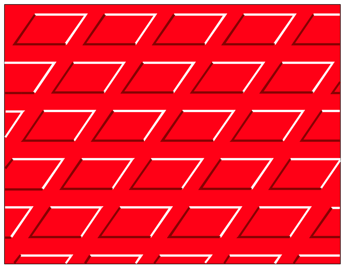 Red and White Diagonal Pattern Borders Clipart for Creative Designs