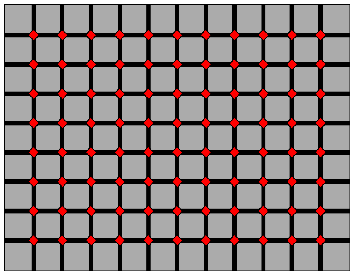 a grid with red dots on it clip art png transparent Gridded Clipart with Red Dots | Versatile Borders for Creative Projects