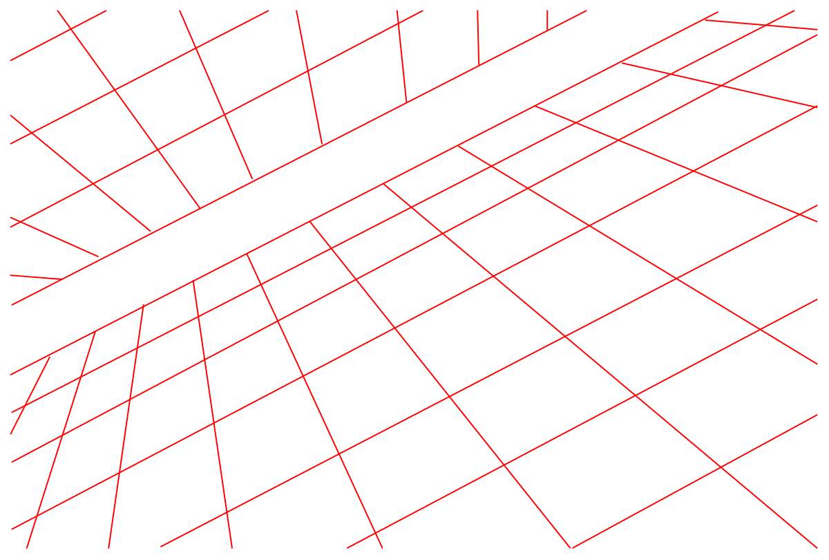 Red Line Pattern on Black Background Clipart - Borders and Backland Design
