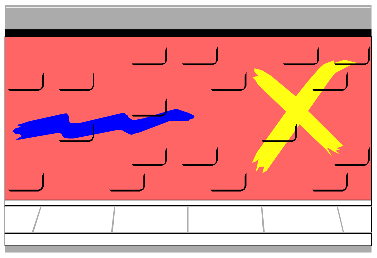 a red brick wall with a blue arrow clip art png transparent Red Brick Wall with Blue Arrow Clipart for Creative Designs