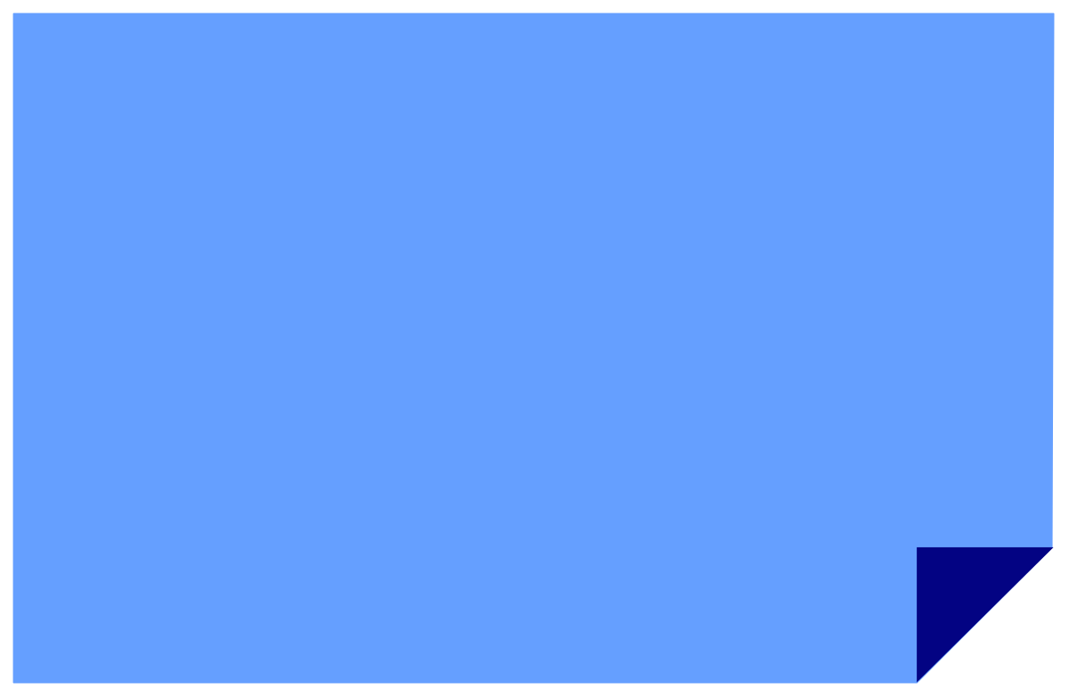 a blue square with a corner clip art png transparent Blue Square Corner Clipart - Stylish Borders and Backland Designs