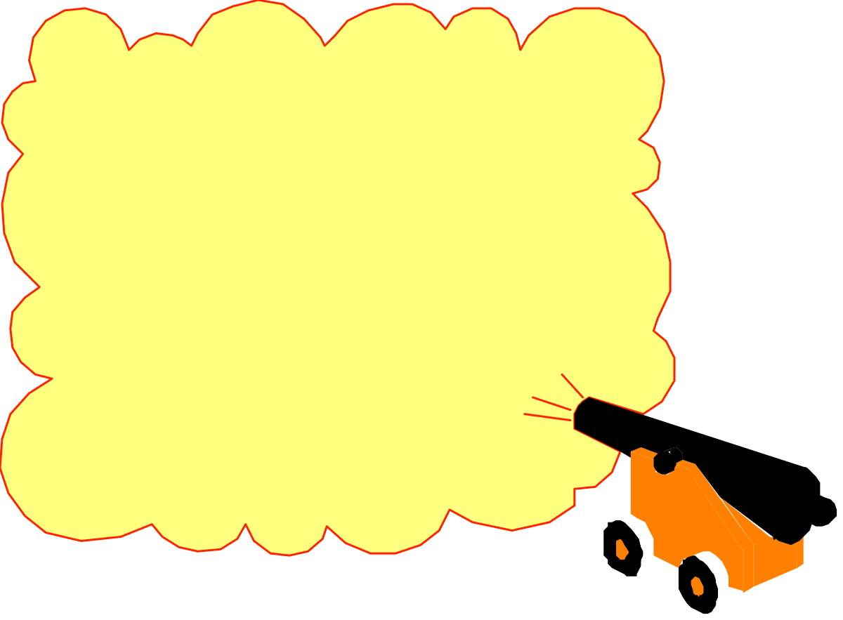 Yellow Speech Bubble Clipart on Black Background - Perfect for Creative Designs