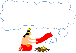 Cartoon Character Holding a Red Object - Vibrant Clipart for Creative Projects