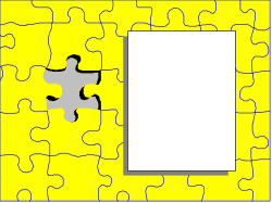 Missing Puzzle Piece Clipart - Perfect for Borders and Backland Designs