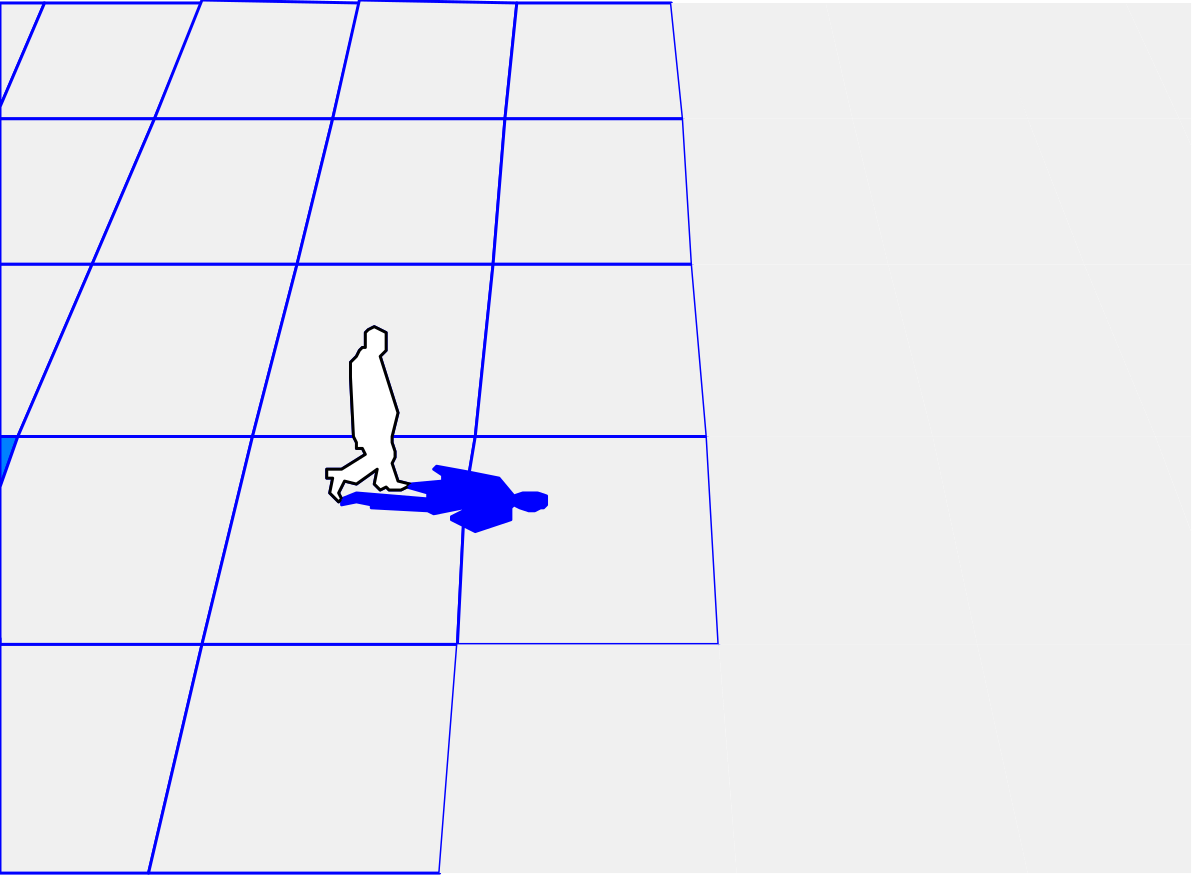 Borders and Backland Clipart: Person on Floor Drawing
