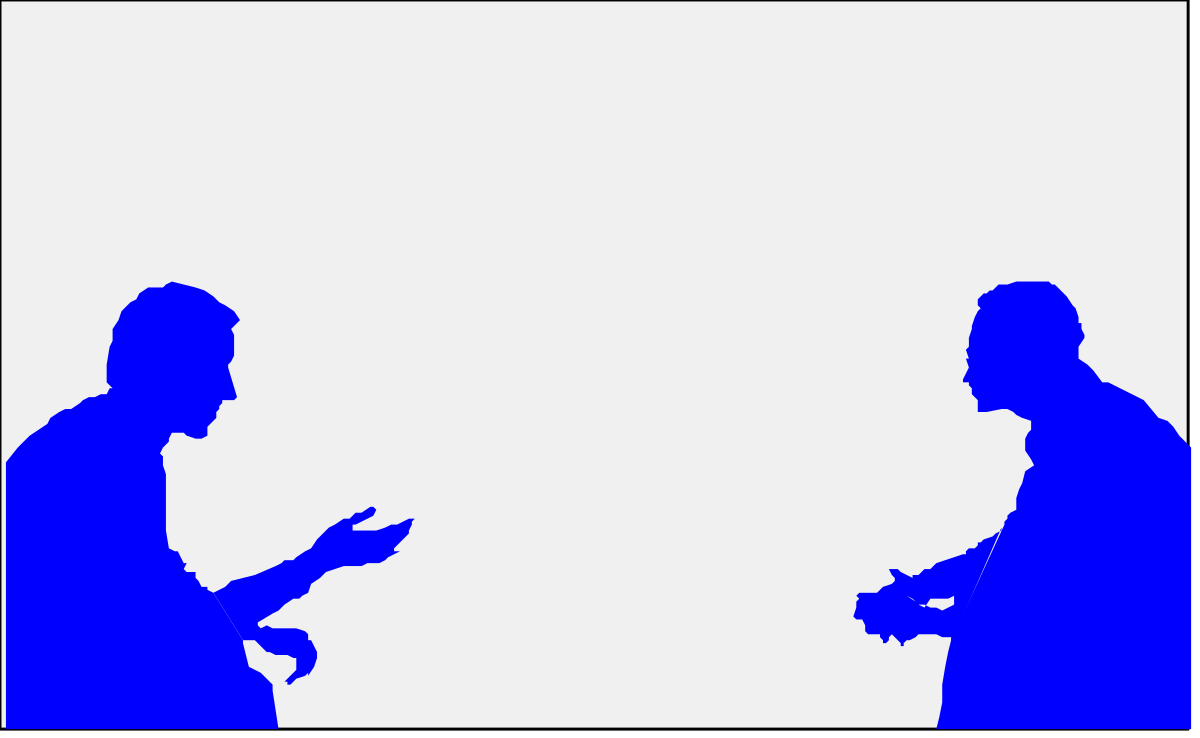 two people are talking and one is holding a cell clip art png transparent Talking People Clipart - Two Individuals Engaged in Conversation with a Cell Phone