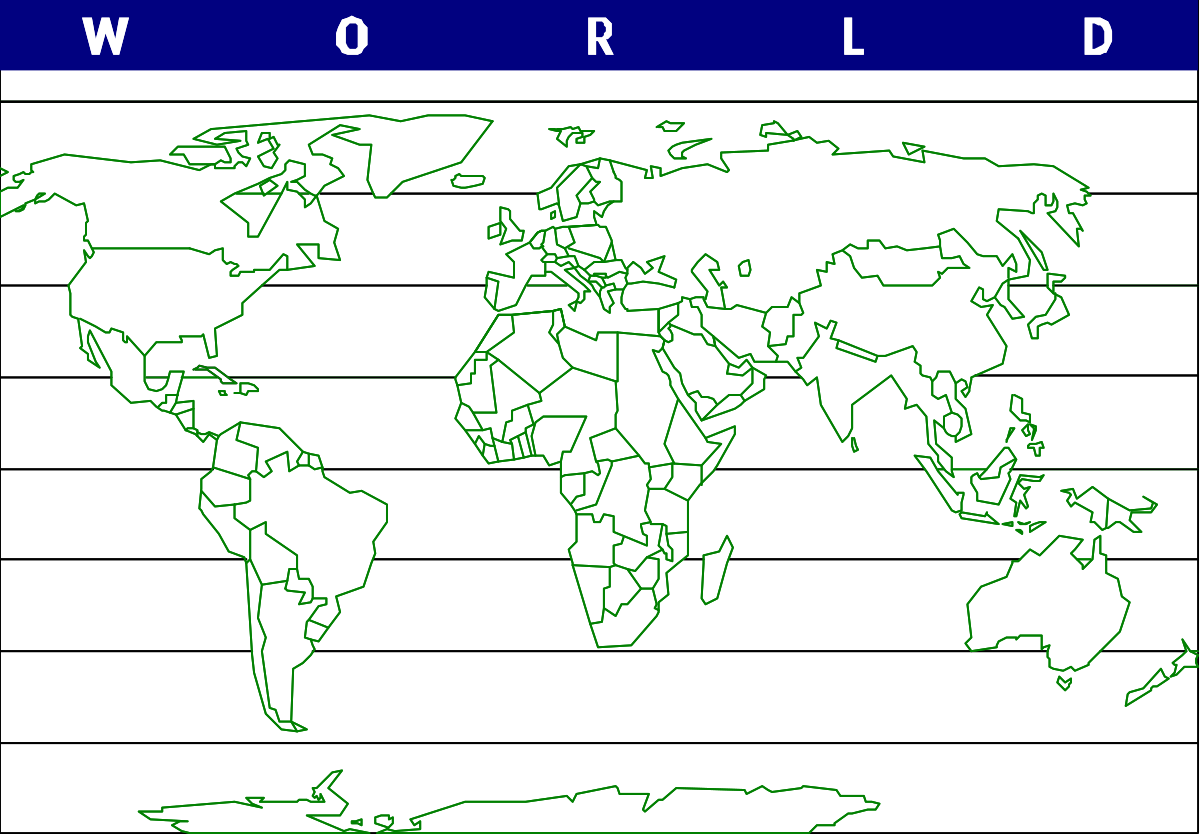 world map coloring pages clip art png transparent World Map Coloring Pages Clipart - Creative Borders for Backland Adventures