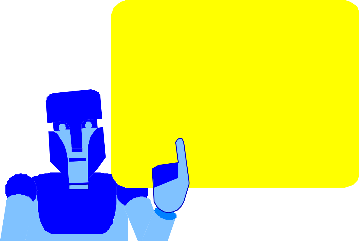 Man with Speech Bubble Clipart - Engaging Borders and Backland Design