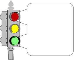 Traffic Light Clipart - Colorful Borders and Backland Design