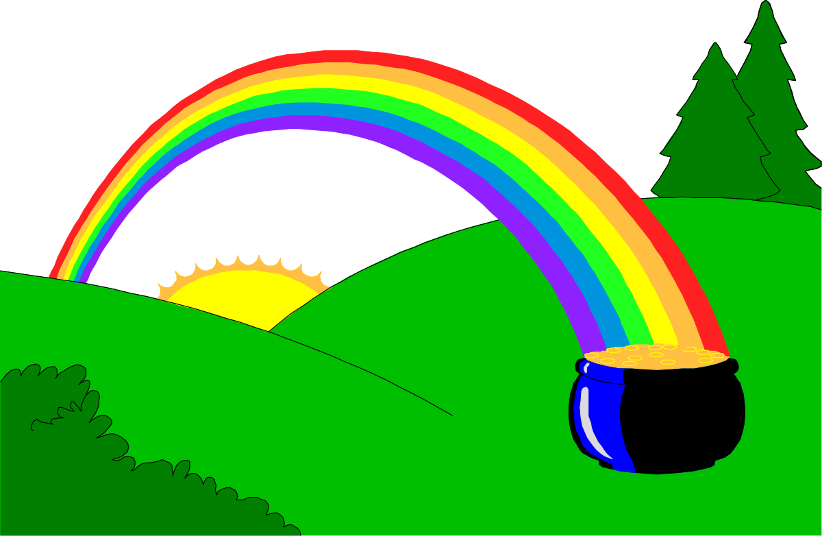 a rainbow colored rainbow clip art png transparent Rainbow Clipart - Colorful Borders for Vibrant Designs