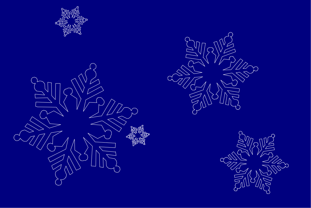 Creative Borders Clipart for Snowy Backgrounds