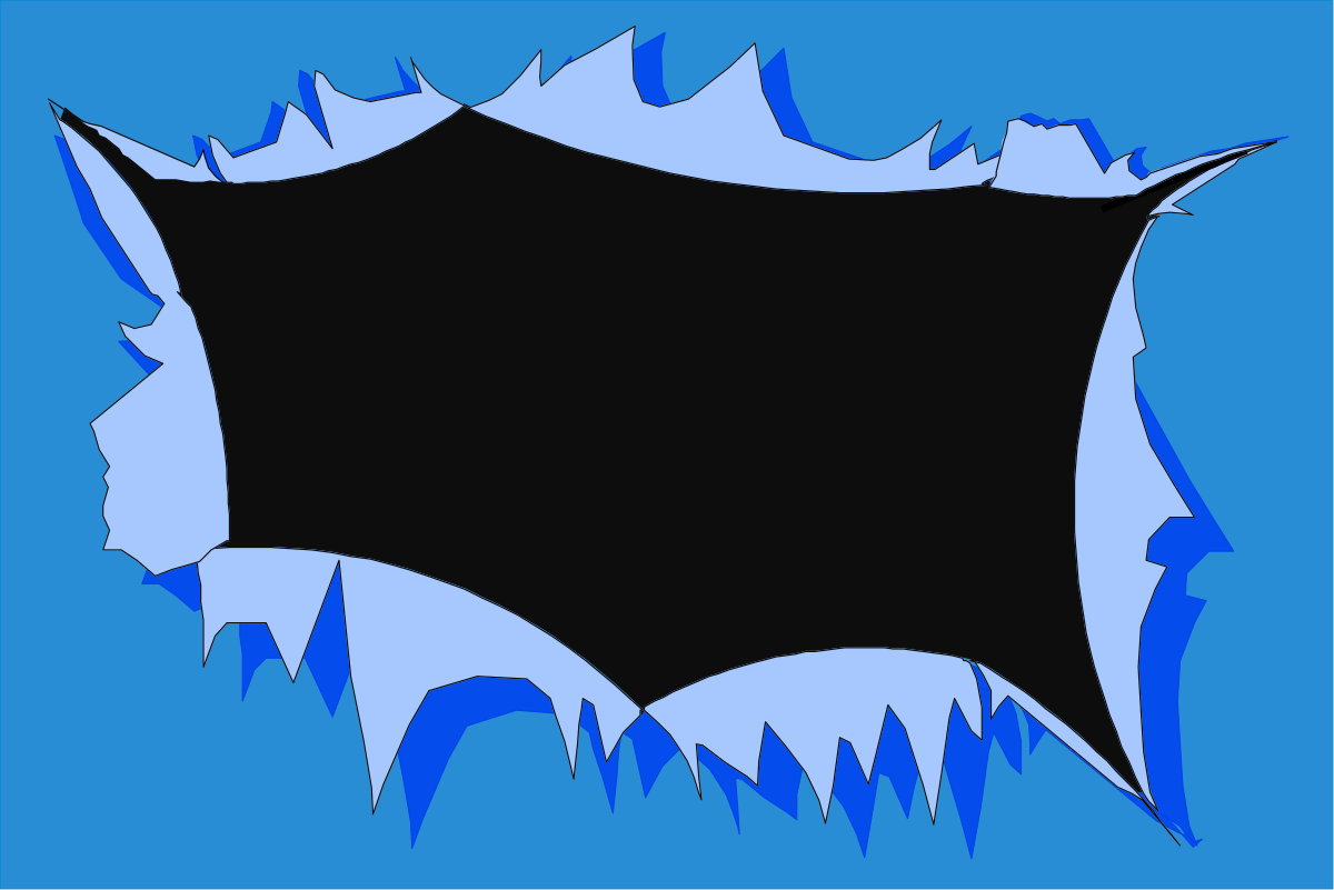 Black Hole with Blue Background Clipart - Stunning Borders for Your Designs