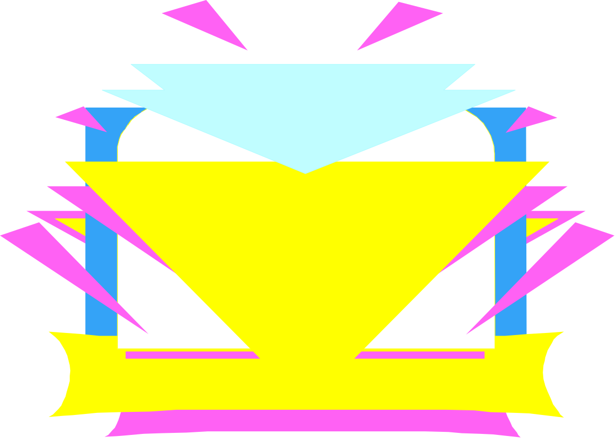 Yellow and Blue Gift Box Clipart with Ribbon - Perfect for Borders
