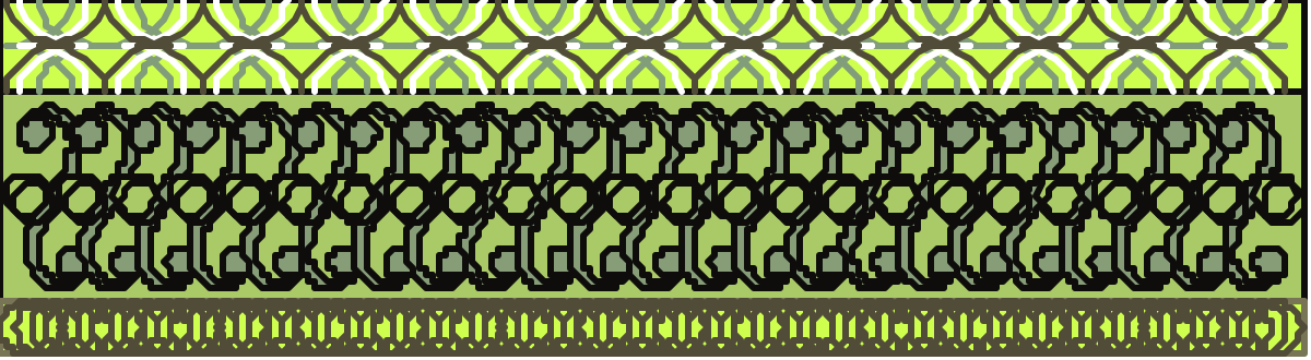 Borders and Backland Designs - Green and Black Pattern Clipart