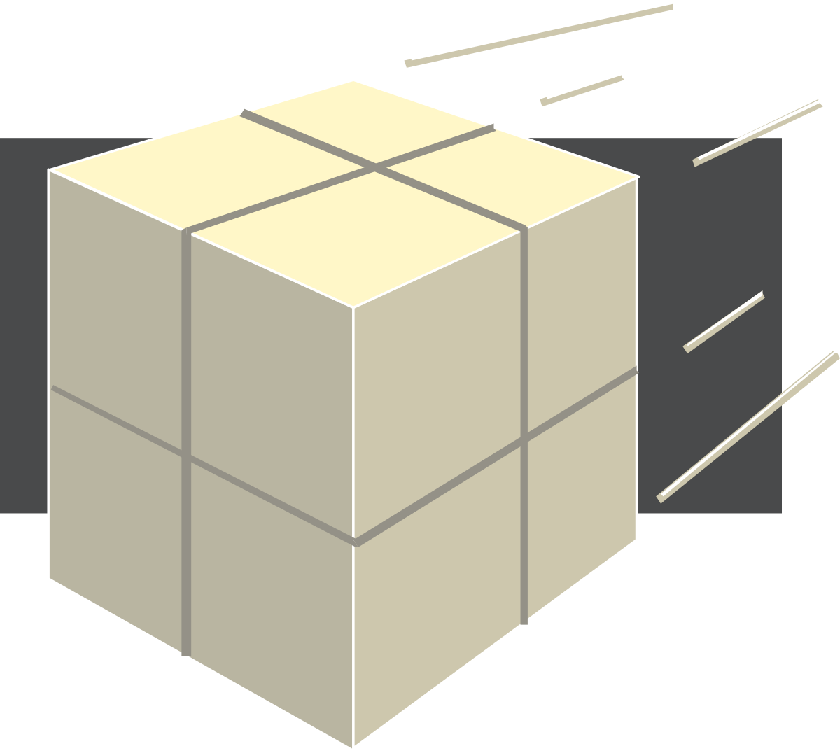 a cube with arrows coming out of it clip art png transparent Cube with Arrows Emerging - Dynamic Borders Clipart