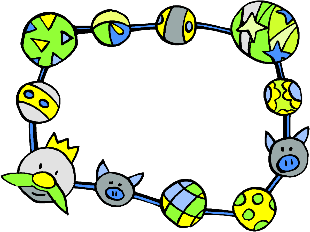Circular Frame Clipart with Diverse Shapes - Perfect for Borders and Backland Designs