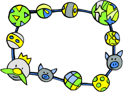 Circular Frame Clipart with Diverse Shapes - Perfect for Borders and Backland Designs