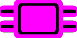 Purple Watch Clipart Icon for Creative Borders and Backland Designs