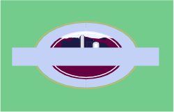 Borders Clipart: Green Background with White and Red Circle Design