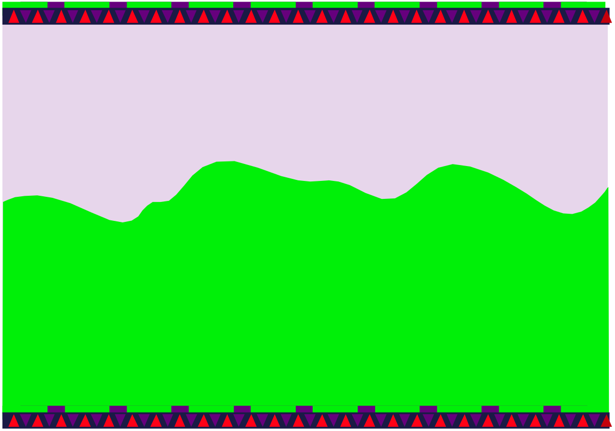 Green Screen with Red Border Clipart - Ideal for Backdrop Designs