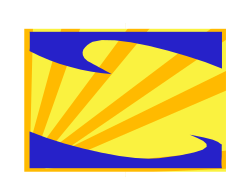 Yellow Shell with Blue and Yellow Stripes - Clipart for Creative Designs