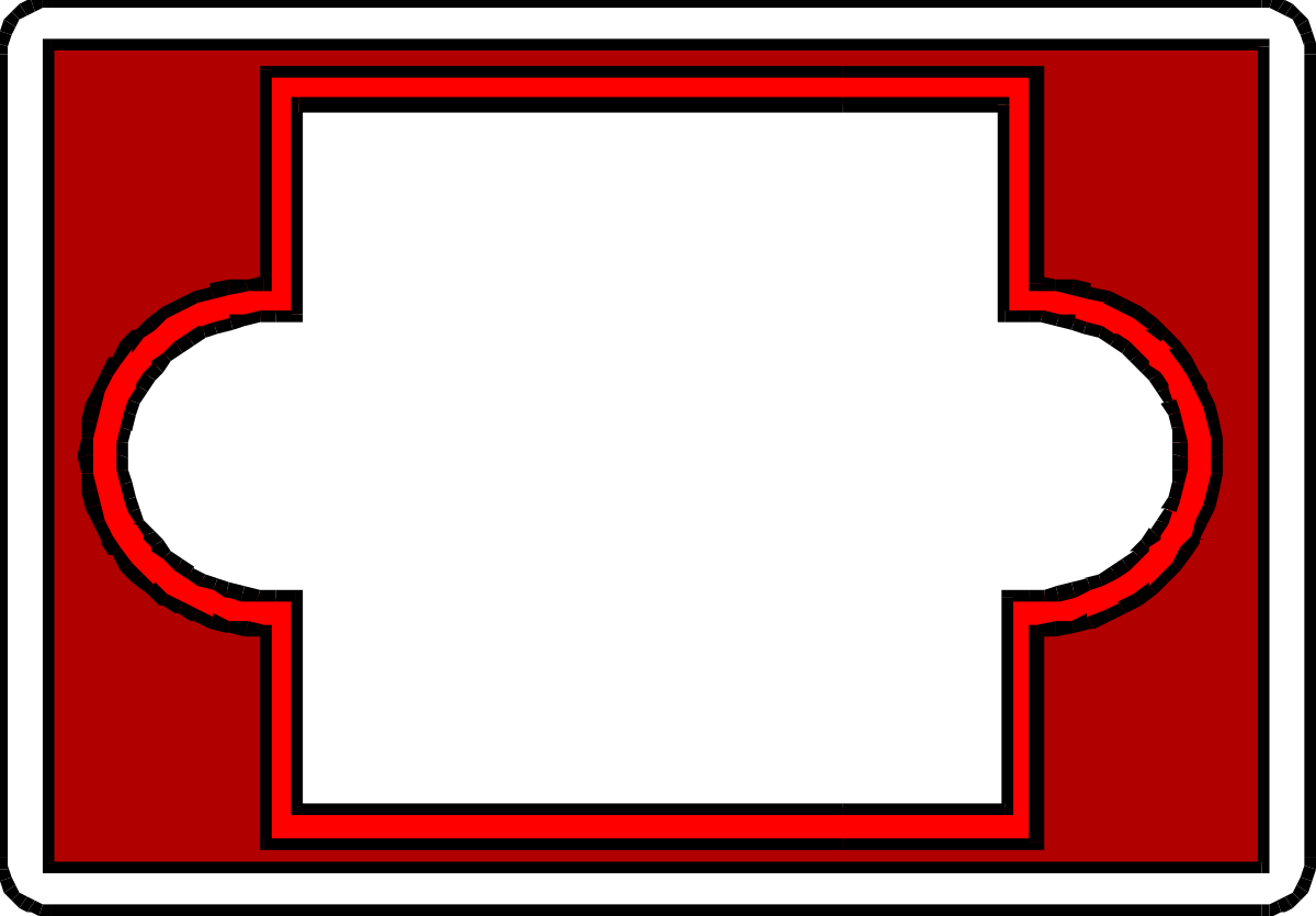 Red and White Square with White Cross Clipart - Borders and Backland Design