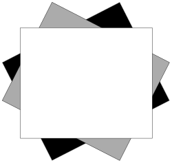 Borders and Backland: Square Clipart with White Overlay