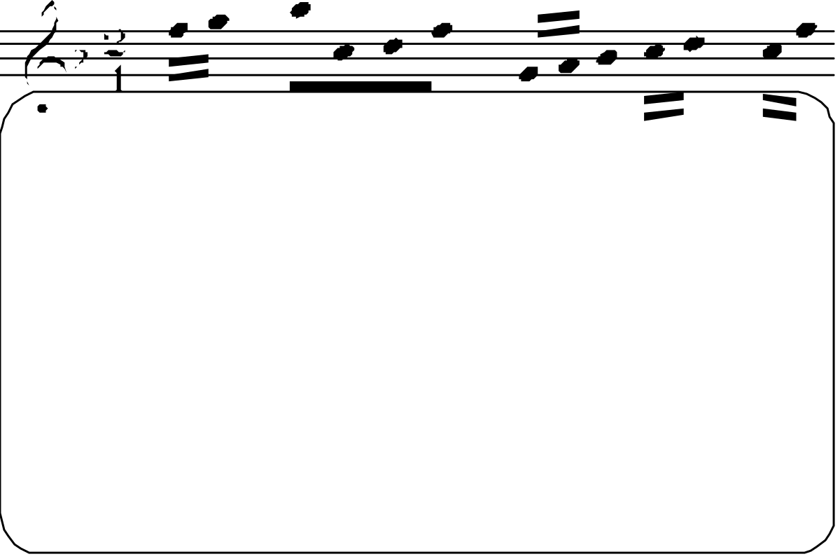 Borders Clipart: Elegant White Square Icon with Black Border