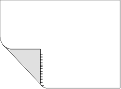 Borders Clipart: Elegant Black Corner Design on White Paper