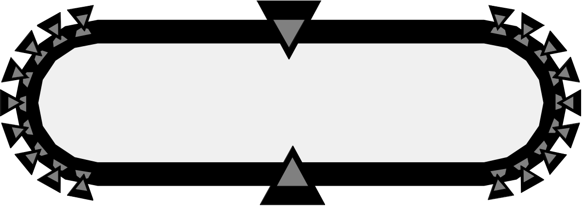 White Arrow Clipart with Surrounding Arrows - Perfect for Borders and Backland Design