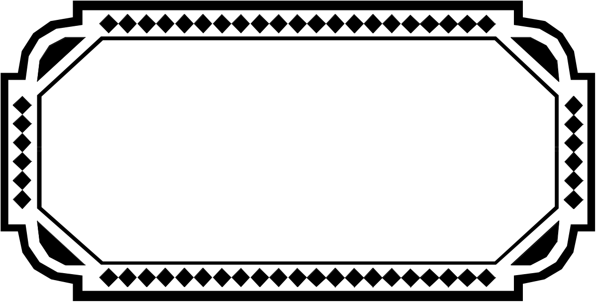 Elegant Black and White Borders - Decorative Frame Clipart
