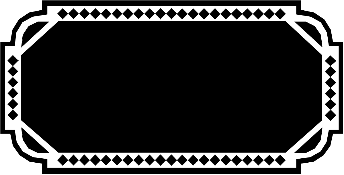 Elegant Black and White Frame Clipart - Decorative Borders & Patterns