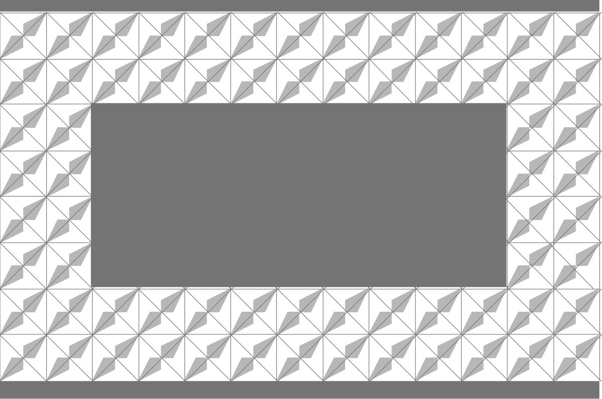 a black and white geometric pattern with a square clip art png transparent Geometric Square Borders | Black and White Clipart for Creative Designs