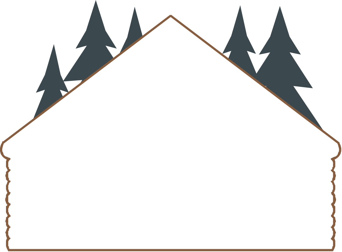a tent with trees and a tent roof clip art png transparent Tent with Trees and Campground Roof Clipart - Perfect for Nature Designs