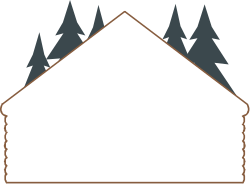 Tent with Trees and Campground Roof Clipart - Perfect for Nature Designs