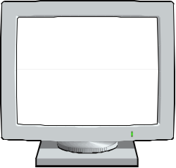 Blank Screen Monitor Clipart - Versatile Borders for Creative Designs