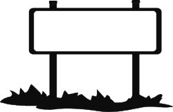 Borders with Grass and Black Background Clipart - BCKLN043