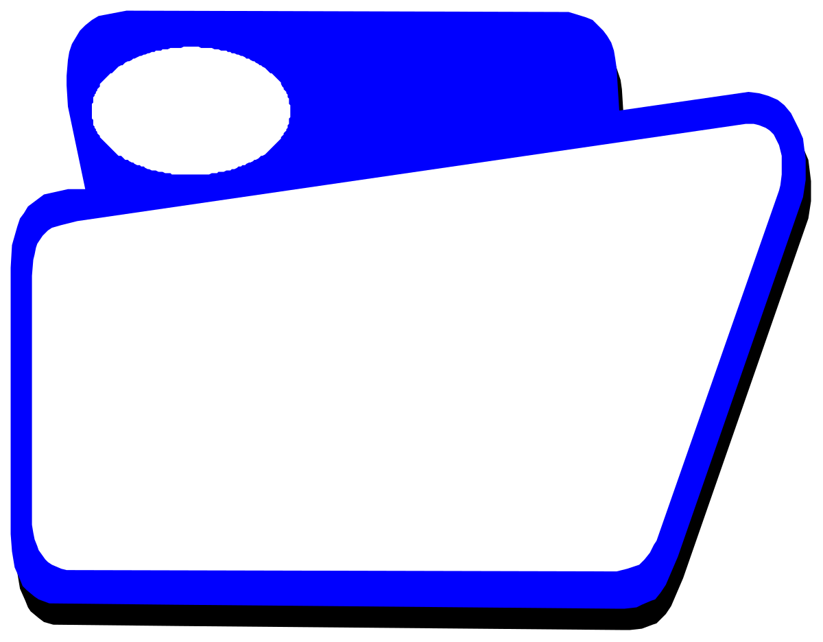 a blue folder icon clip art png transparent Blue Folder Icon Clipart - Versatile Borders and Backmisc Designs