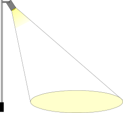 Elegant Lamp Clipart on Black Background - Perfect for Borders and Designs