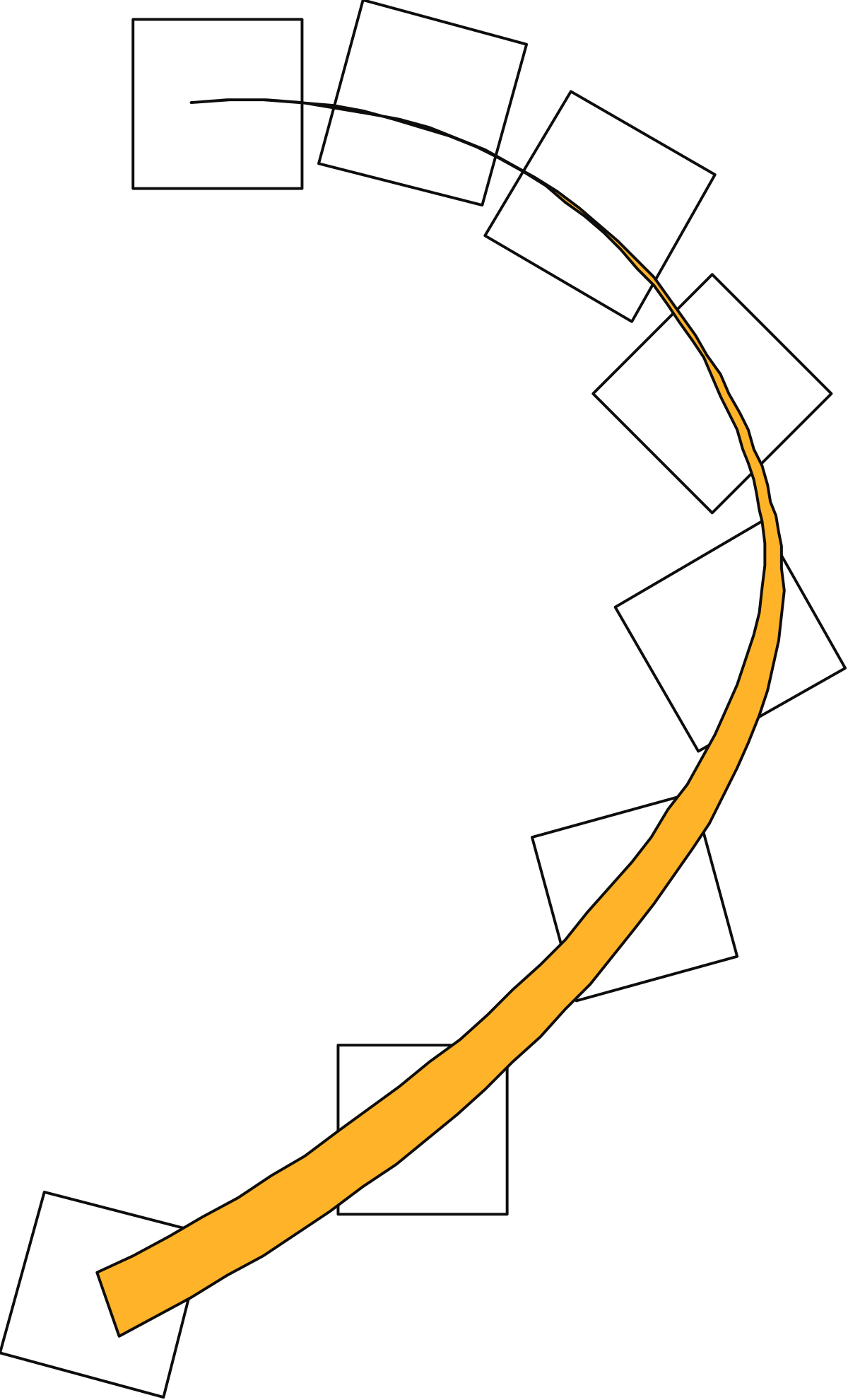 Spiral with Musical Notes Clipart - Decorative Borders for Creative Projects