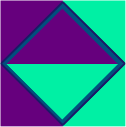Purple and Green Square with Blue Rectangle Clipart - Stunning Borders for Design