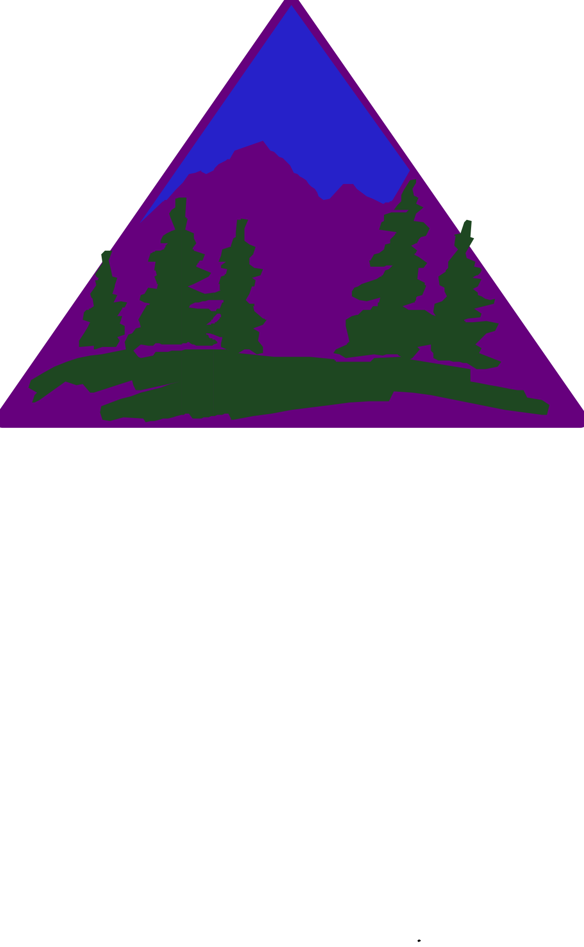 Triangle with Trees Clipart - Stunning Borders for Creative Projects