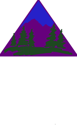 Triangle with Trees Clipart - Stunning Borders for Creative Projects