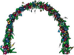 Floral Frame with Butterflies  Elegant Clipart for Creative Projects