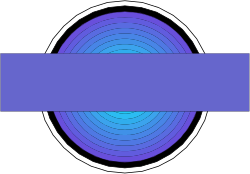 Blue Circle with Banner Clipart - Elegant Borders and Backgrounds