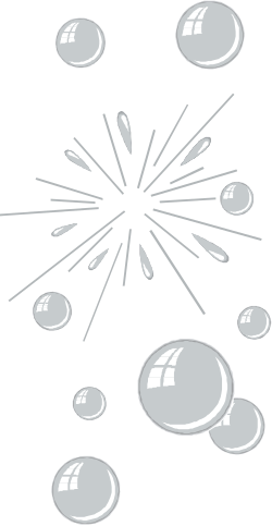 Bubbles Clipart on Black Background - Eye-Catching Design for Creative Projects